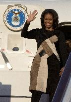 Michelle Obama arrives in China