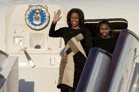Michelle Obama arrives in China