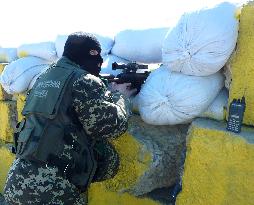 Crimea border with Ukraine