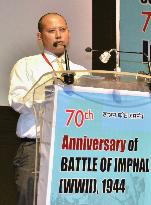 Indian man speaks on Battle of Imphal