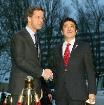 Japanese prime minister in Netherlands