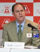Australian beef industry leader meets press in Tokyo