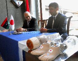 Japan aids war-torn Libya in making prosthetic limbs