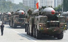 N. Korea launches mid-range ballistic missiles