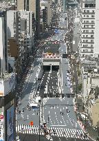 Road modeled on Champs-Elysees opens in central Tokyo