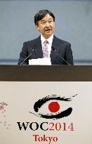 Crown Prince Naruhito attends WOC opening ceremony