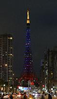 Tokyo Tower shines blue for World Autism Awareness Day