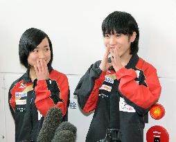 Japanese table tennis pair return after making history