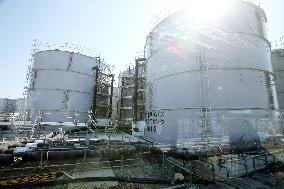 Tanks to store groundwater at Fukushima nuclear plant