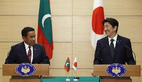 Maldives president in Japan