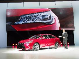 Toyota unveils new Camry at New York auto show