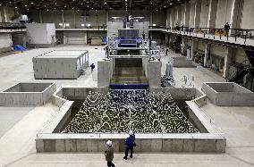Test facility to simulate big tsunami completed in Chiba