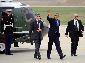 U.S. President Obama leaves S. Korea for Malaysia