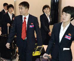 N. Korean table tennis team arrives in Japan