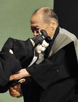 Master 'Joruri' chanter Takemoto ends final performance