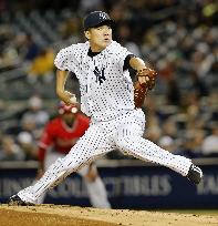 Yankees' Tanaka against Angels