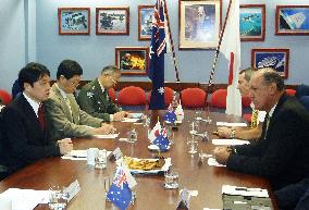 Japanese defense minister in Australia