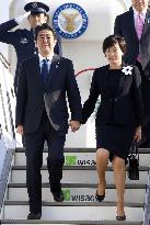 Japanese Prime Minister Abe arrives in Germany