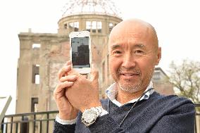 Smartphone app enables comparison of pre- and post-A-bomb Hiroshima