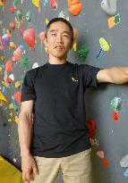 Visually impaired man promotes free climbing