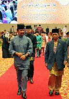 Brunei sultan at introduction ceremony of Islamic penal code
