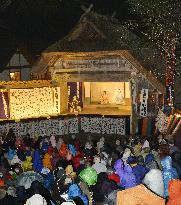 'Hinoemata Kabuki' performed in Fukushima Pref.