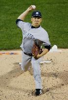 Tanaka gets 1st major league shutout