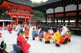 Ancient court-style parade held in Kyoto