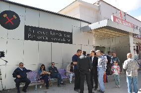 People in Soma, Turkey after coal mine accident