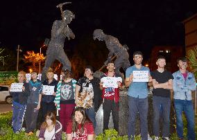 Young people protest over coal mine accident in Turkey