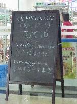 Vietnamese shop refuses to sell Chinese goods