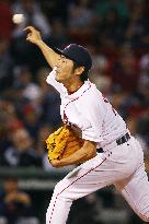 Red Sox's Uehara pitches against Tigers