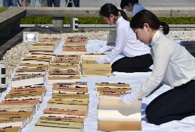 Annual airing of A-bomb victim registry in Hiroshima