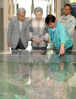 Emperor, empress visit Ashio environment center