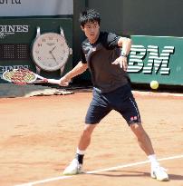 Nishikori vows good result in French Open tennis