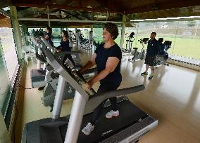 Training room at Japan's World Cup base in Brazil