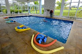 Swimming pool at Japan's World Cup base camp in Brazil