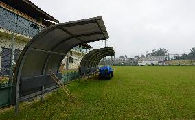 Soccer field at Japan's World Cup base in Brazil