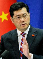 China's foreign ministry spokesman at press conference