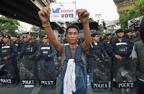 Thai coup protester