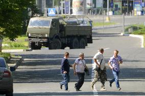 Airstrikes in Donetsk