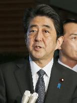 Abe on North Korea abductions