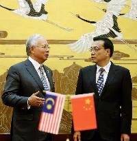 Malaysian PM Najib in China