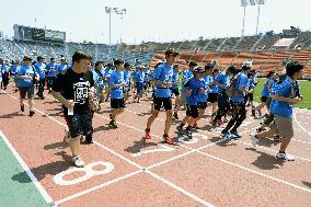 Farewell event at Tokyo's National Stadium