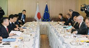 Japan, EU discuss EPA at Brussels summit