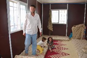 Syrian refugee interviewed in Zaatari camp