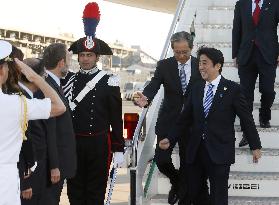 Japan prime minister in Italy