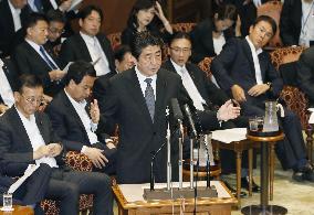 Abe speaks on collective self-defense
