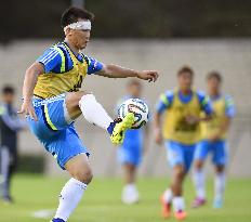 Japan World Cup squad on 1st day training in Brazil