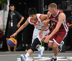 (SP)BELGIUM-ANTWERP-BASKETBALL-FIBA 3X3 WORLD CUP-CHINA VS LATVIA